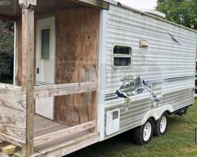 21' Kitchen Food Trailer with Porch Food Concession Trailer