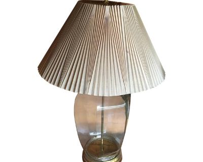Vintage Glass Lamp with Shade