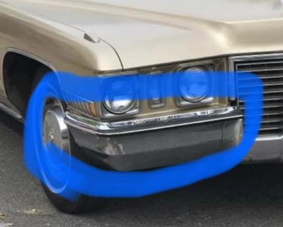 Wanted:  1972 Deville front bumper impact strip Pass side