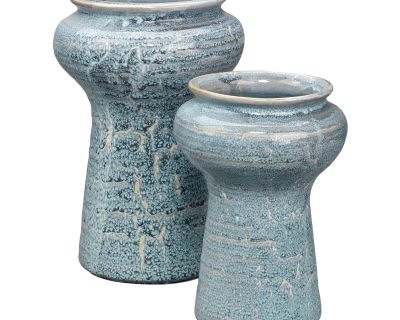 Snorkel Ceramic Vases - Set of 2