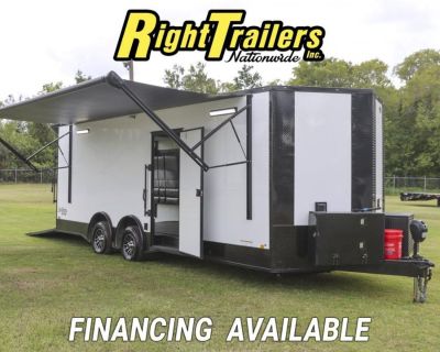 2025 8.5x24 Black Diamond Motorcycle Trailer