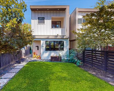 Avg / night: $220. Hip South 1st Home w/ Balconies & Yard Walk to Dining & SoCo Entertainment | Located in Austin, TX | 4.46 Stars | 3 Bed, 2.5 Bath | No Pets. No pets. Max 6 guests. Set in Austin s hip South 1st neighborhood, this newly constructed 3BR/2.5BA home features an open layout, a contemporary kitchen, and outdoor access from every bedroom. Park two cars in the carport, and step insid...