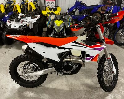 Condition: New, Make: KTM, Model: 250 XC-F, Year: 2024, Color: Orange, Dealer: Pro Motorsports, Phone: 319-758-6117. THE KING OF XC The 2024 KTM 250 XC-F continues its assault on the highly-competitive 250 cc class, making its presence known with its incredible 14,000 RPM limit. Featuring a truly user-friendly package engineered to satisfy all riders, from novice to pro, it continues the trend ...