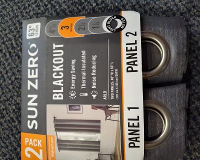 Blackout curtains -gray