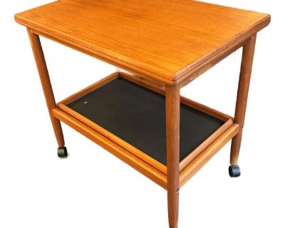 1960s Teak Bar Cart by Grete Jalk for Poul Jeppesen