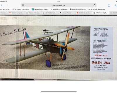 BUSA SE5a 1/4 Scale Kit, +Accesories