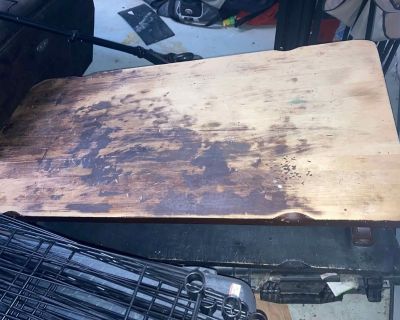 Large wood coffee table