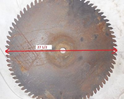 Large vintage sawmill/buzz saw blade