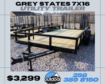 2026 Grey States 7X16 TANDEM Utility Trailers Tuscumbia, AL
