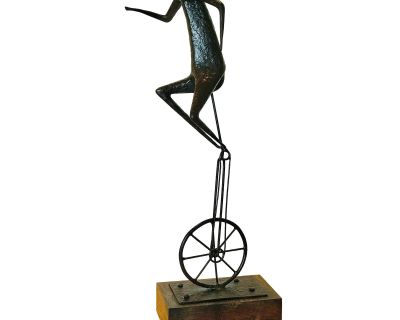 Jack Boyd (1934-?, American) Bronze Sculpture of a Cyclist C.1965