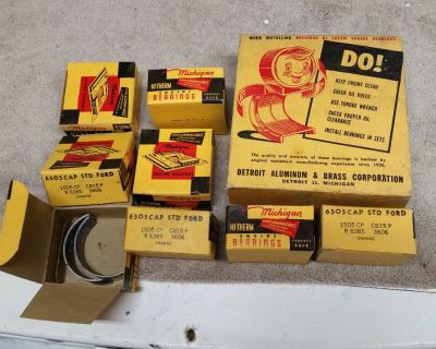 NOS MICHIGAN ENGINE BEARINGS FORD BEARING SET 6505 STD 1505 CP CB15 R 6385