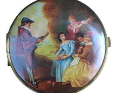 Mid Century Double Sided Compact Mirror