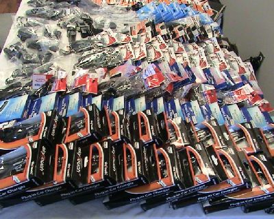 Happy Holidays and may it be a prosperous one as well! To help turn that into a reality...I'm here with a few DEALS to help. CHARGERS...CHARGERS...CHARGERS!!! All different types and brands of chargers for practically all types of cellphones, GPS and some laptops! Earbuds and bluetooths as well! Thousands of cords available for both the car, house, computer(USB) and usb interchangeables. $3 for...