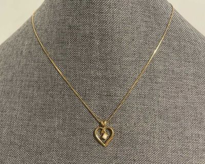 Heart necklace 9"