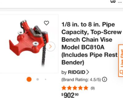 Large Rigid Chain Vise