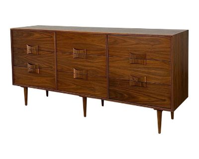 1960s Nine Drawer Dresser by John Keal