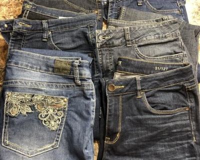Size 12 Tall jeans and dress pants. Brands include Liz Claiborne, St Johns Bay,