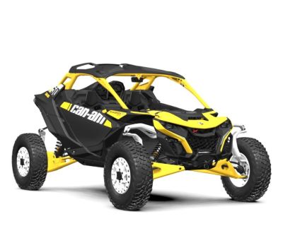 2024 Can-Am Maverick R X RS with Smart-Shox Carbon Black & Neo Yell