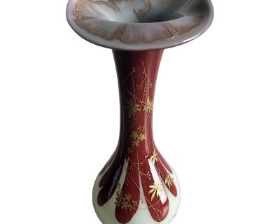 Early 1900 Harrach Opaline Glass Vase