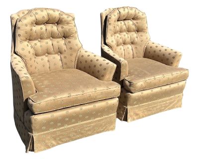 Pair of Upholstered Arm Chairs