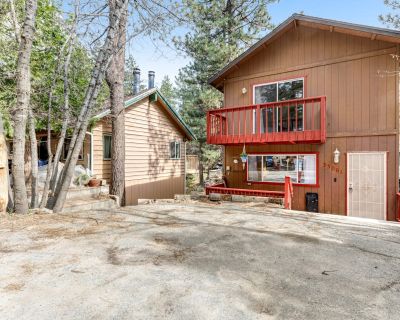 Avg / night: $173. Dog-friendly retreat with fast WiFi, washer/dryer & wood-burning fireplace | Located in Running Springs, CA | 4.42 Stars | 2 Bed, 1.5 Bath | Pet-friendly. Dog-friendly. Max 6 guests. Take a break from your busy lifestyle here at this two-story Running Springs getaway. Step through the front door and find yourself in a warm and inviting living area with a sectional sofa, wall-...
