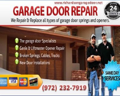 Quickly Response on Garage Door Spring Repair Richardson, 75081 TX