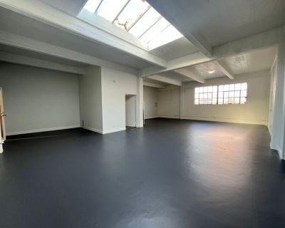 1341 58th Avenue. Classic loft space on top floor with high ceilings, exposed beams, and great light. Located on a secure property with gated entrance and parking. Easy access to 580 and 880 freeways. Only ten minutes from downtown Oakland. Unit features 2,000 square foot floor plan with two large bedrooms. Blank canvas with plenty of space for creating your new home. Kitchen features brand new...