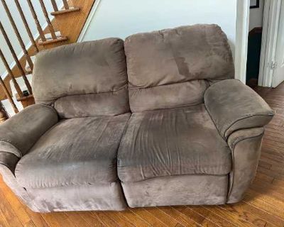 Queen sleeper sofa and reclining love seat