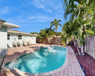 Avg / night: $307. Beautiful & airy dog-friendly home near the beach with private pool, yard, grill | Located in Pompano Beach, FL | 4.92 Stars | 3 Bed, 2 Bath | Pet-friendly. Dog-friendly. Max 6 guests. If you are planning on experiencing Pompano Beach living at its finest, then look no further than this contemporary home sporting brand-new amenities and d cor! You will be located two and a ha...