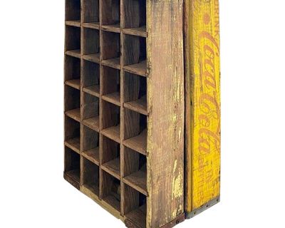 Primitive Wood Soda Crates, a Pair