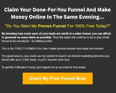 "Do You Want My Proven Funnel For 100% Free Today?"