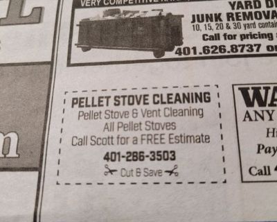 Pellet stove cleaning