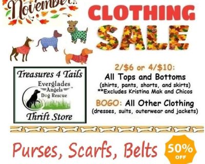 Fundraiser Thrift Sale for Animal Rescue Charity