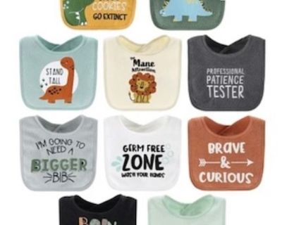 New!  Bibs!  Layaway!  $8 Ea.!