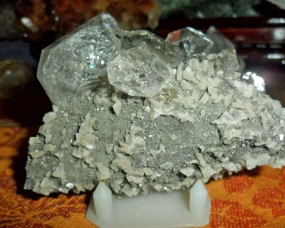 Gorgeous and Beautiful Benchmark Quarry Large Herkimer Diamond Quartz Crystal Cluster