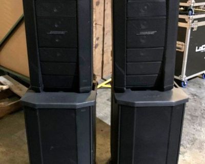 *2 AVAILABLE*
Bose F1 Flexible Array Loudspeaker System, Model: 812, w/ F1 Subwoofer
*$2,500.00 EACH*
All equipment is sold “As Is, Where Is”.  Reasonable offers will be considered.  
Can be inspected by appointment only. 	
Please reference RTR# 5093653-09-10
All offers, including offers at the asking price, are subject to review and acceptance by our client. Prices are subject to change withou...