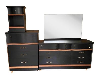 1960s Vintage Mid Century Modern 4 Piece Bedroom Set