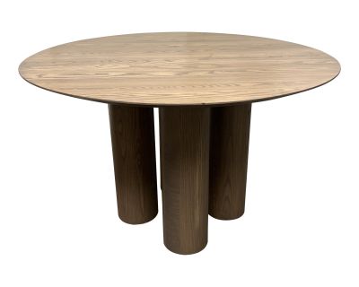 Custom Design the Reade Pecan 48 Inch Round Dining Table