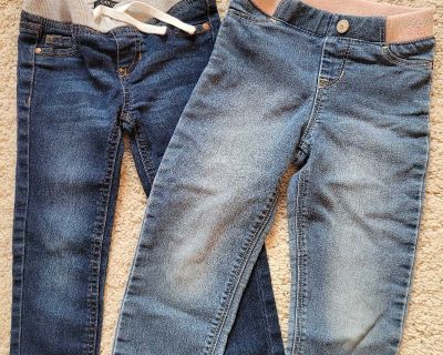 4T leggings and jeans