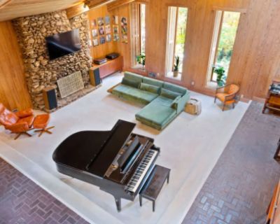 Vintage mid-century modern house with grand piano, Stone Mountain, GA