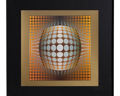 Victor Vasarely, Vega Zett 2, Offset Lithograph