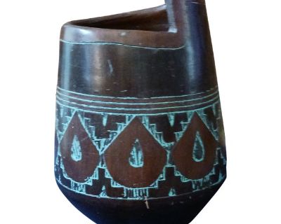 Vintage Marivaldo Brazilian Pottery Vase