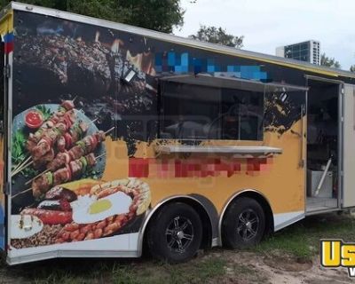 Well Equipped - 20' Kitchen Food Concession Trailer with Fire Suppression System