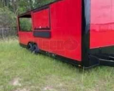2022 8.5' x 24' Spartan Concession Food Trailer with Porch