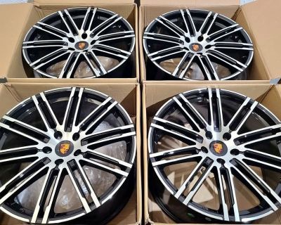 22 wheels rims Porsche Cayenne Panamera Sport GTS Turbo OEM New Set of 4 OE Spec