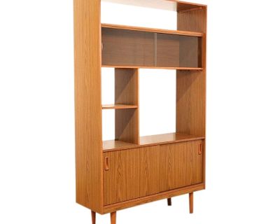 1960s Mid Century Wall Unit Room Divider Bookcase by Schreiber