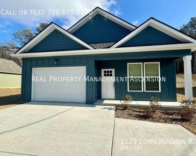 1129 Long Hollow Rd. Don't miss out on this 3 bedroom 2 FULL Bath. If you're looking for convenience then look no further. This new construction has custom features such Custom Blinds, as Single Car Garage Door. Granite Counter Tops Throughout, Stainless Steel Appliances, Back Splash, Custom LVP Floors, Custom Tile Showers, Crown Molding and Custom Window and Door Molding, Oversized Laundry, an...