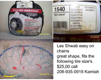 les schwab easy on tire chains