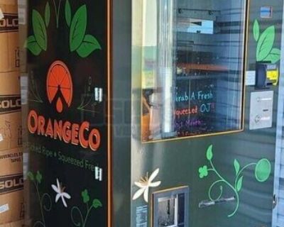 (5) 2016 Oranfresh OR130 Fresh Squeezed Orange Juice Vending Machine For Sale in Maryland!