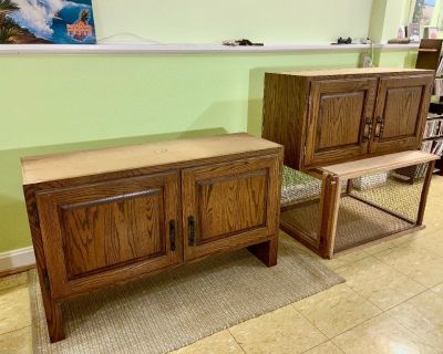 *$25 EACH-  Solid Hardwood Floating Americana Kitchen Cabinets